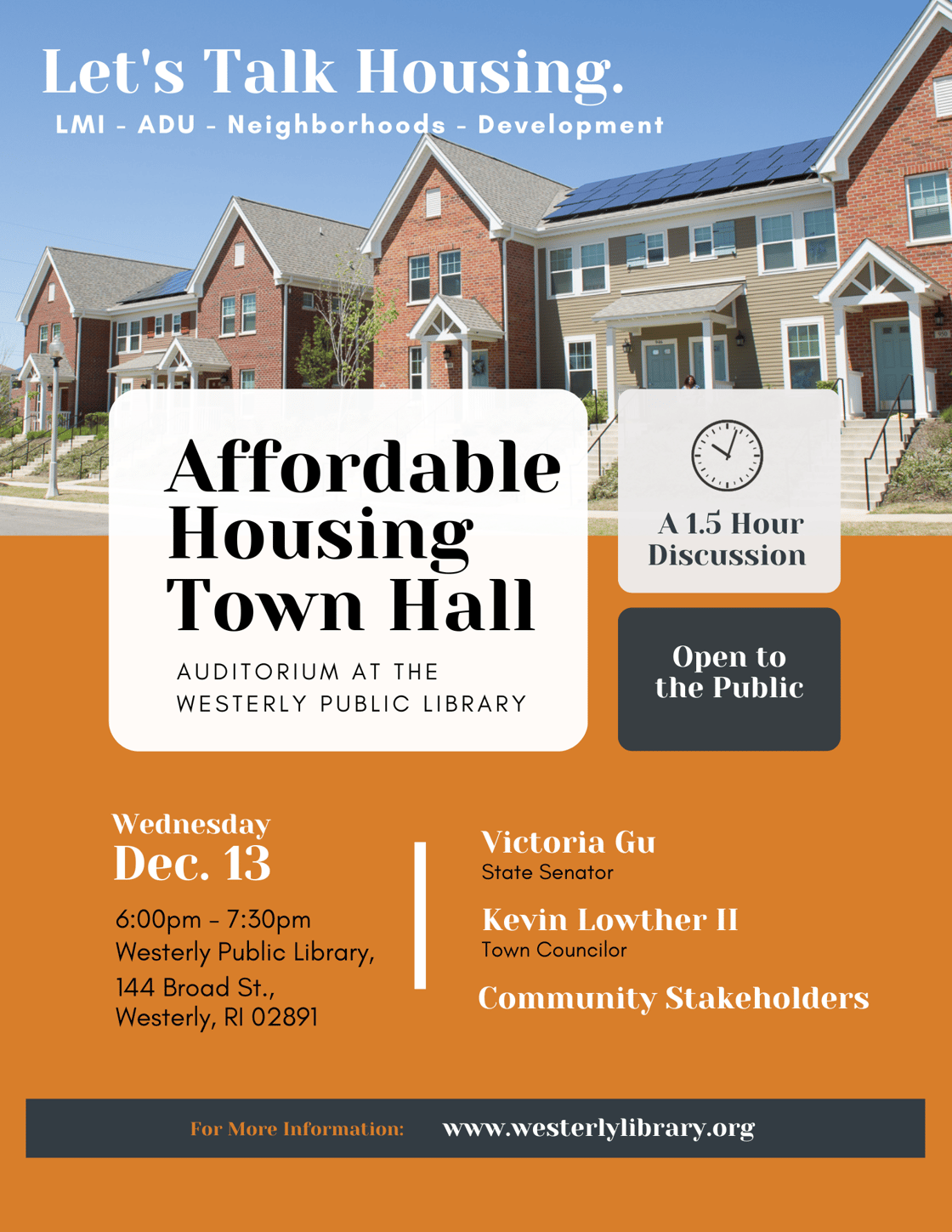 Affordable Housing Town Hall 13Dec